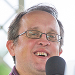 James Clemas performing with Blue Ray in Chepstow, June 2015