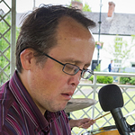 James Clemas featuring at a Ray Charles tribute actin Chepstow, June 2015